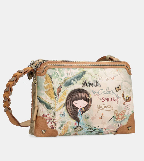 Amazonia crossbody bag with 3 compartments