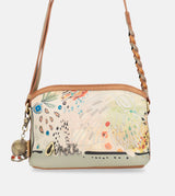 Butterfly crossbody bag with triple compartments