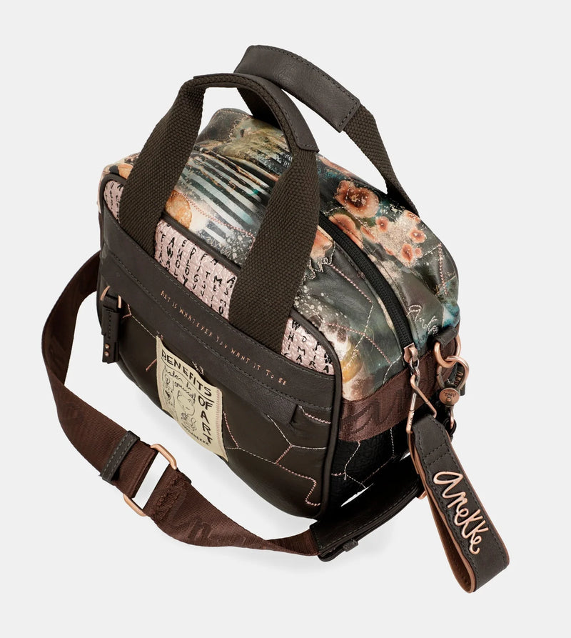 Shōen Padded 2-handle shoulder bag with shoulder strap