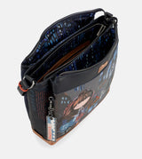 Contemporary Rectangular 3 compartment shoulder bag