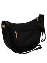 Recycled fabric Halfmoon bag M