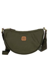 Recycled fabric Halfmoon bag S