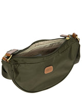 Recycled fabric Halfmoon bag S