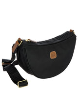 Recycled fabric Halfmoon bag S