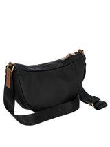 Recycled fabric Halfmoon bag S