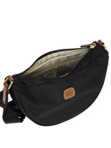 Recycled fabric Halfmoon bag S