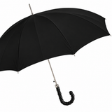 Classic Men's Umbrella with Leather Handle| Made in Italy