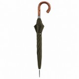 Classic Men's Umbrella with Chestnut Wood Handle| Made in Italy