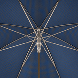 Minigalles Umbrella – Houndstooth Pattern with Chestnut Wood Handle| Made in Italy