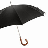 Pasotti Classic Men’s Umbrella with Black Textured Fabric| Made in Italy
