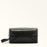 Žmogus giove edro sulankstomas tualeto reikmenų dėklas