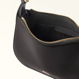 Furla Sara Small Black Leather Shoulder Bag