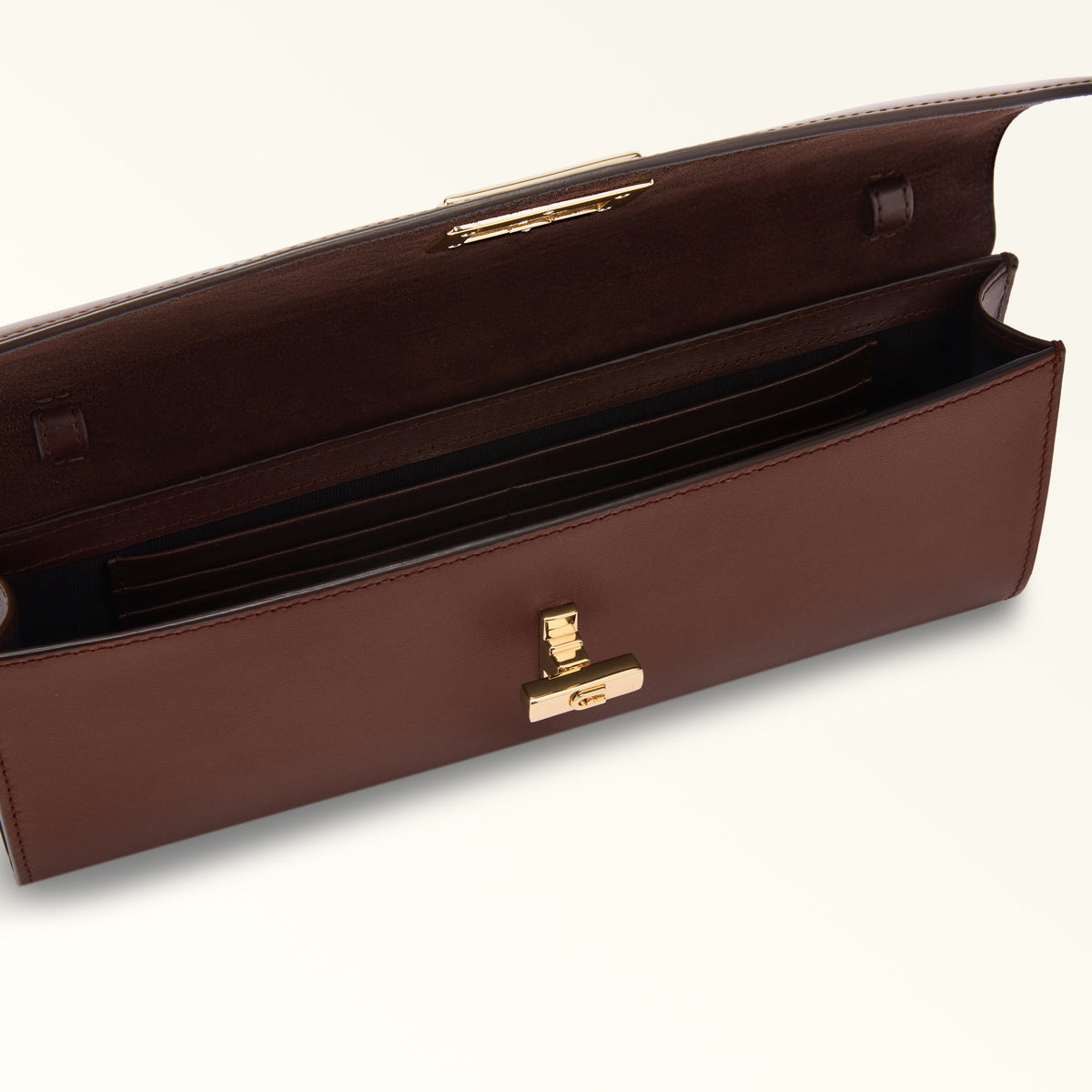 Furla Clara Mini Crossbody with Top Handle Brown