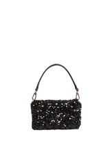 Black Abro Cross body bag TEMI fabric Sequins, sequin fabric – view 2