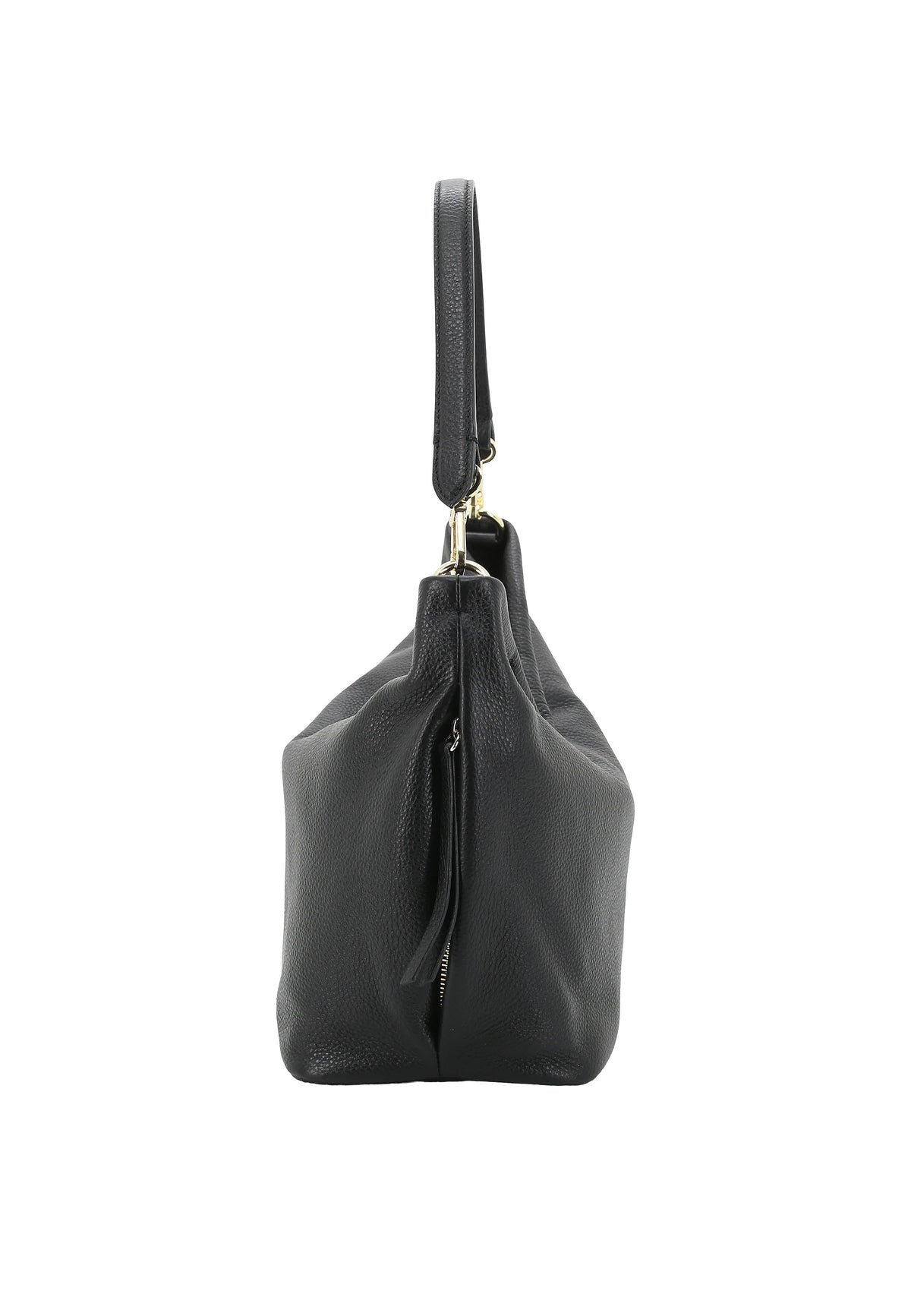 Black Abro Hobo EBONY BIG, natural leather – view 3