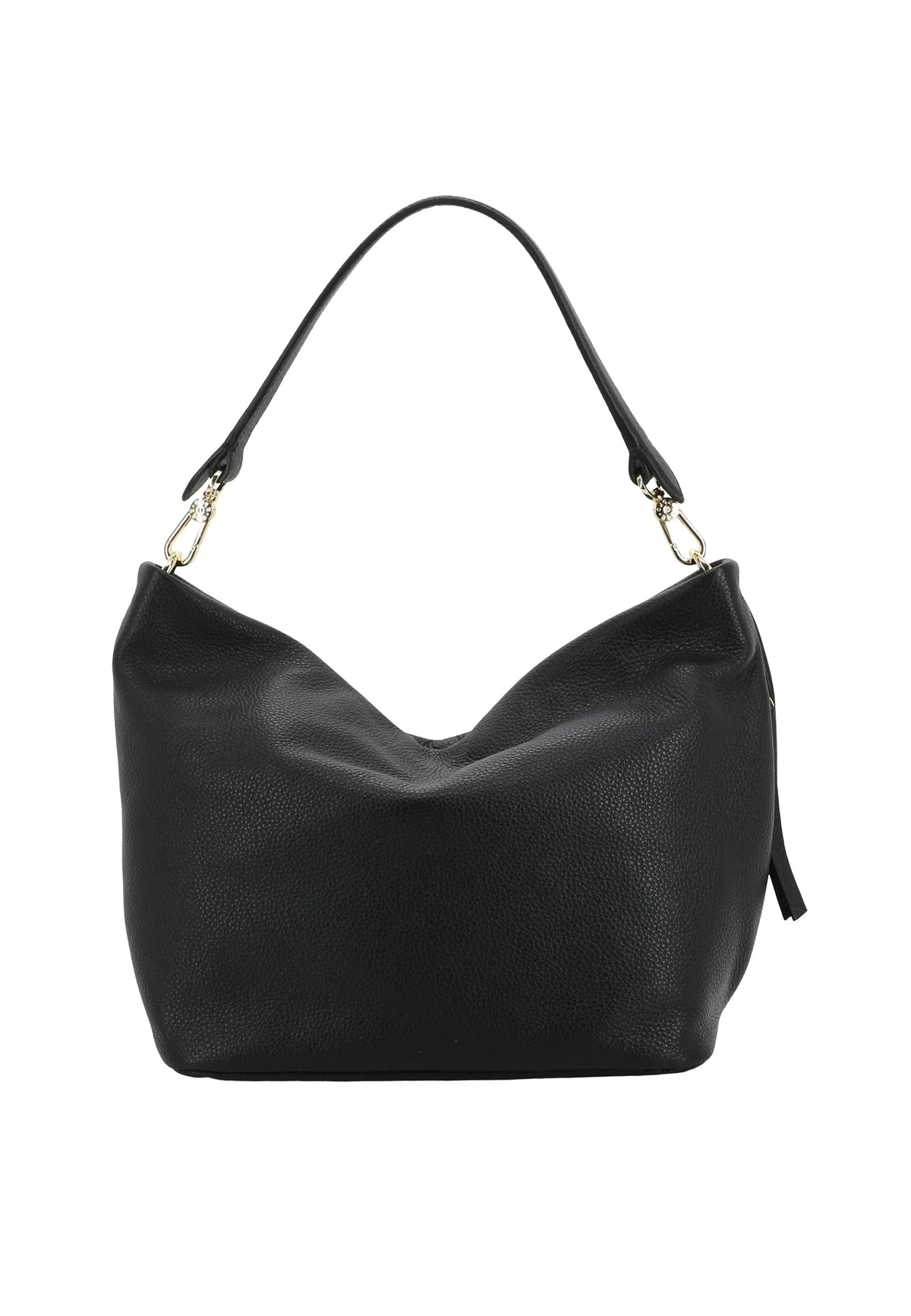 Black Abro Hobo EBONY BIG, natural leather – view 4