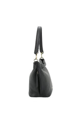 Black Abro Hobo EBONY SMALL, natural leather – view 3