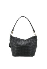 White Abro Hobo EBONY SMALL, natural leather – view 4