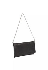 White Abro Leather Clutch, natural leather – view 2