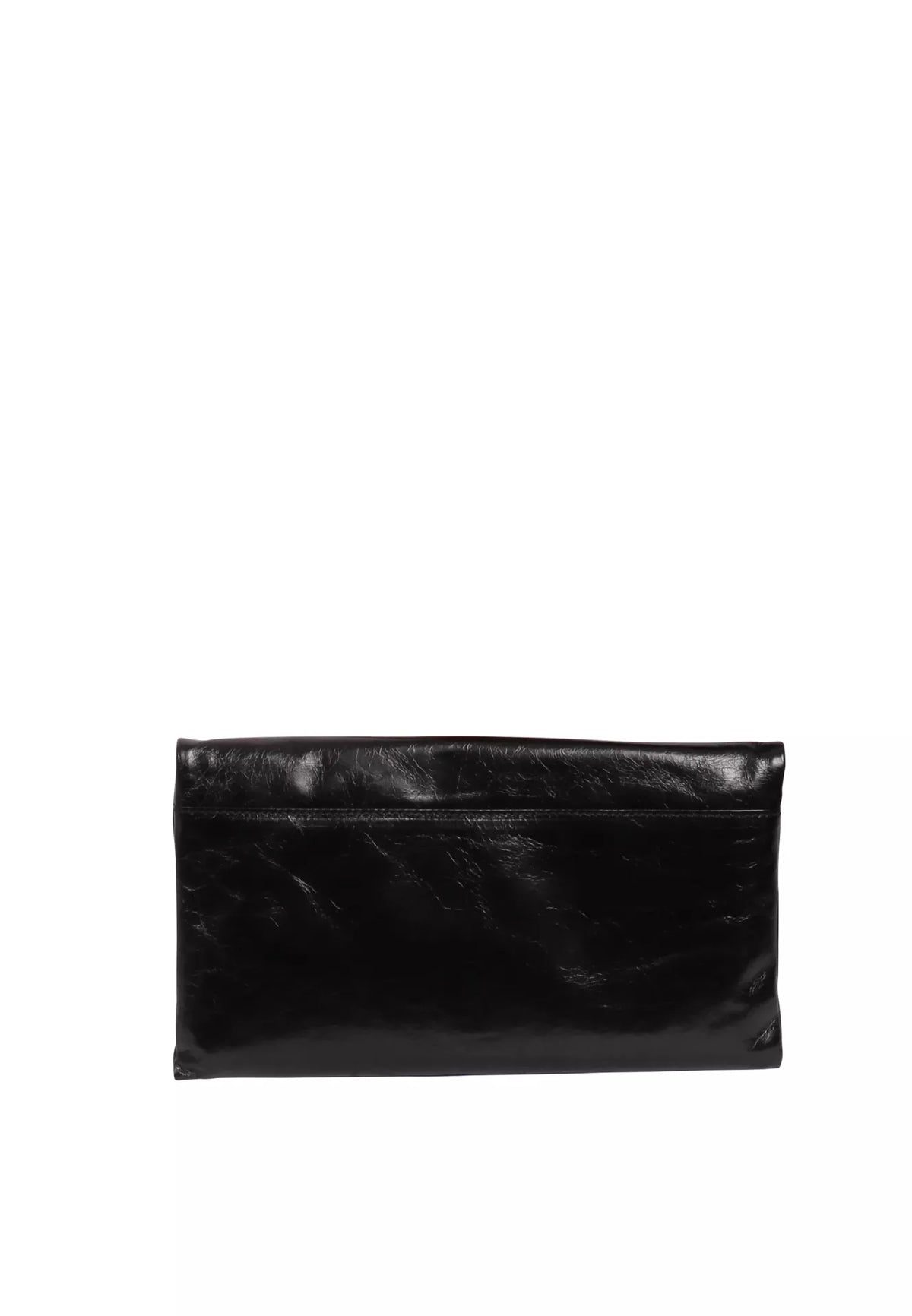 Black Abro Leather Clutch, natural leather – view 3