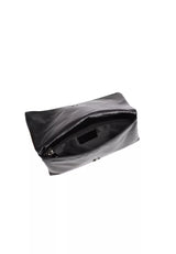 Black Abro Leather Clutch, natural leather – view 4