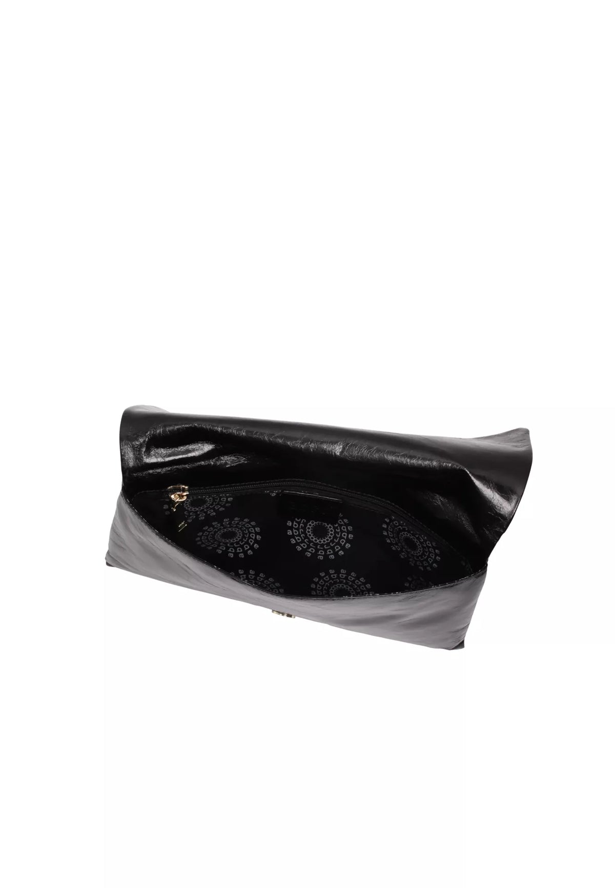 Black Abro Leather Clutch, natural leather – view 4
