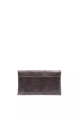 Grey Abro Leather Clutch, natural leather – view 2
