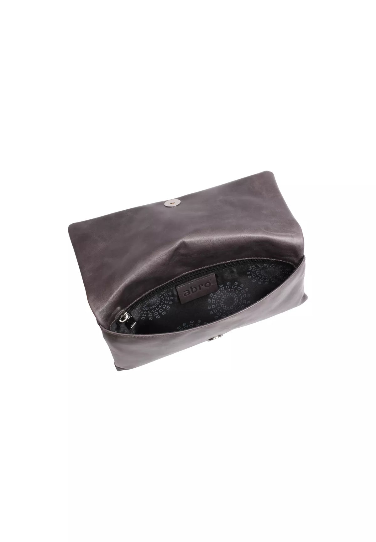 Grey Abro Leather Clutch, natural leather – view 4
