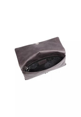 Grey Abro Leather Clutch, natural leather – view 4