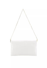 White Abro Leather Clutch, natural leather – view 2