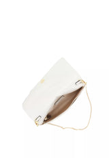 White Abro Leather Clutch, natural leather – view 6