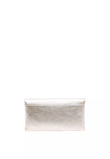 Silver Abro Leather Clutch, natural leather – view 3