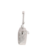 White Abro Shoulder bag KNOTTED STRASS, natural leather – view 3