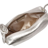 White Abro Shoulder bag KNOTTED STRASS, natural leather – view 6