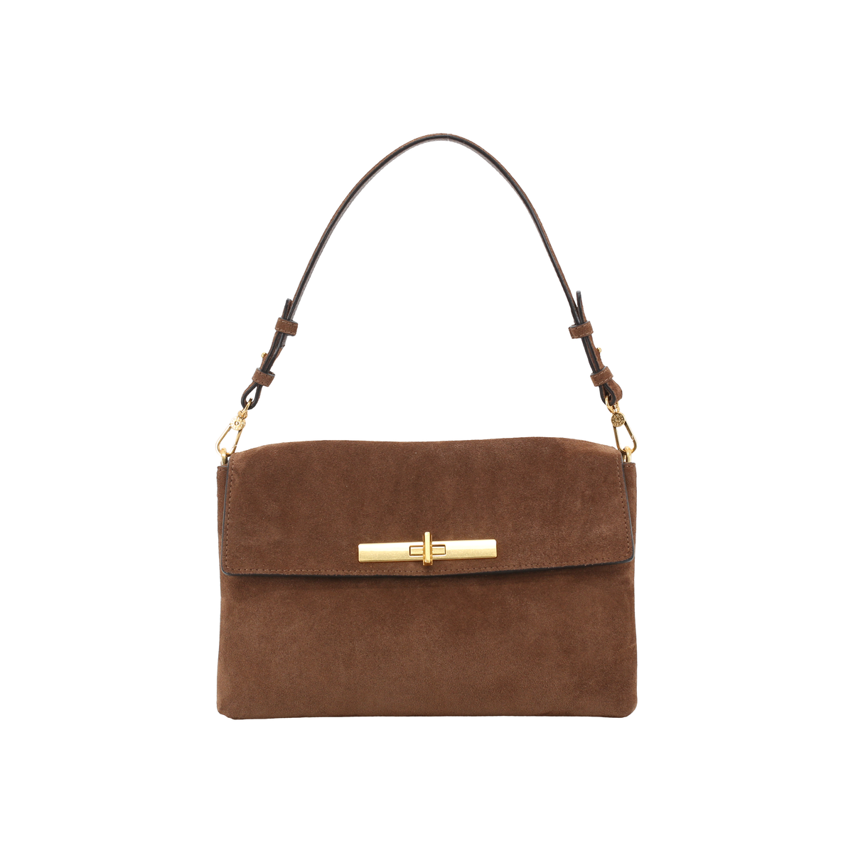 Brown Abro Shoulder bag TWIST, suede – view 2