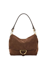 Brown Abro TEMI small Leather Suede shoulder bag – view 2