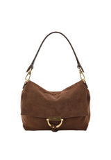 Brown Abro TEMI small Leather Suede shoulder bag – view 3