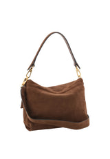 Brown Abro TEMI small Leather Suede shoulder bag – view 4