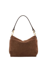 Brown Abro TEMI small Leather Suede shoulder bag – view 6