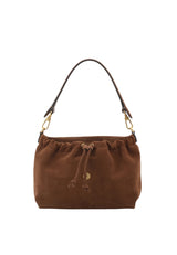 Brown Abro TEMI small Leather Suede shoulder bag – view 7