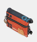 Navy Anekke Kyomu Flap Coin Purse, wallet polyester – view 4