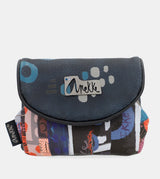 Navy Anekke Kyomu Flap Coin Purse, wallet polyester – view 6