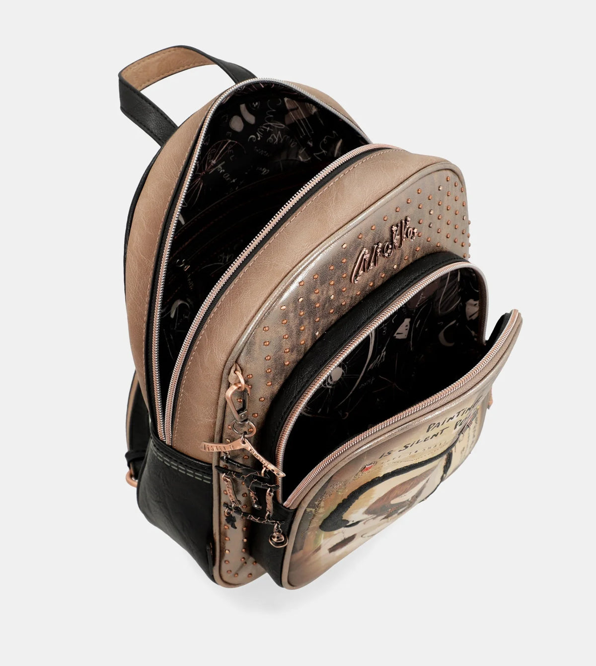 Brown Anekke Shōen Medium Backpack, polyester – view 4
