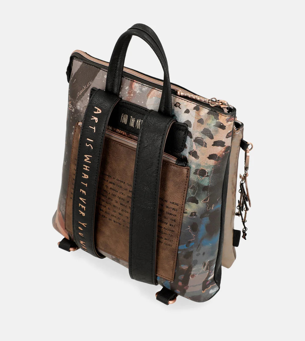 Brown Anekke Shōen Medium Black Backpack, polyester – view 4