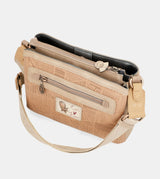 Beige Anekke Stars Medium Crossbody Bag, polyester – view 5