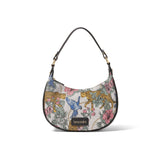 White Braccialini Jacquard, shoulder bag