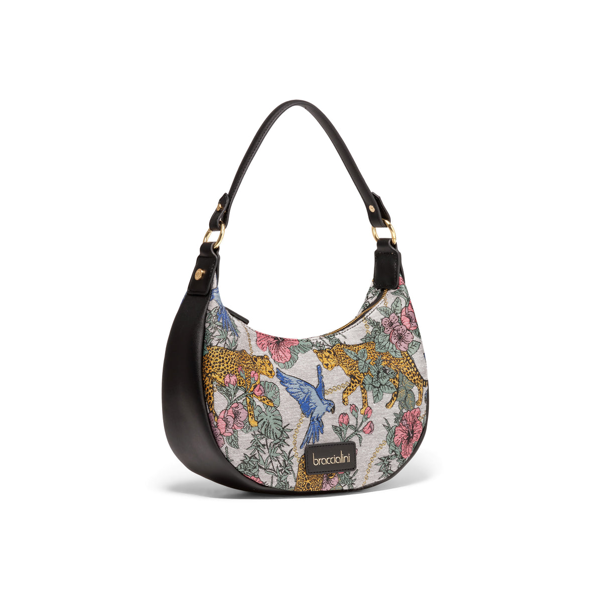 White Braccialini Jacquard, shoulder bag – view 2