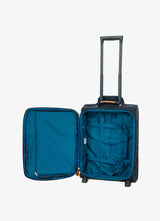 Blue Bric's X-Travel Expandable Cabin Trolley Blue, softside luggage nylon/leather – view 6