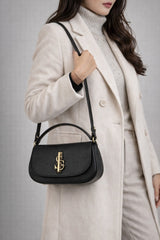 Black Carlo Salvatelli Handbag, natural leather – view 3