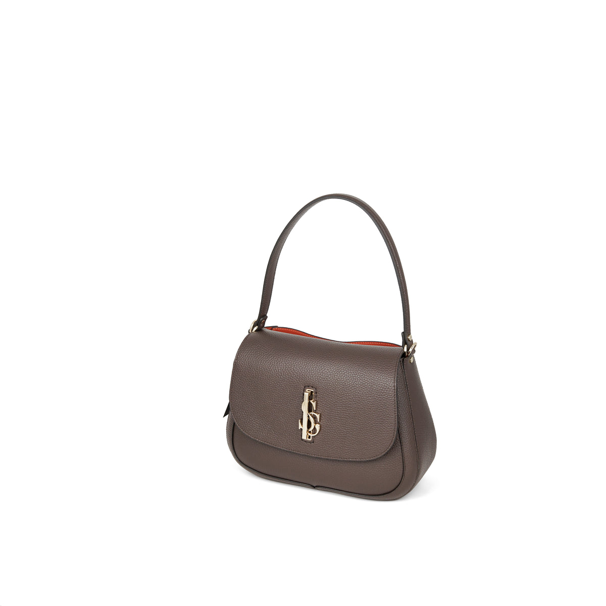 Brown Carlo Salvatelli Handbag, shoulder bag natural leather